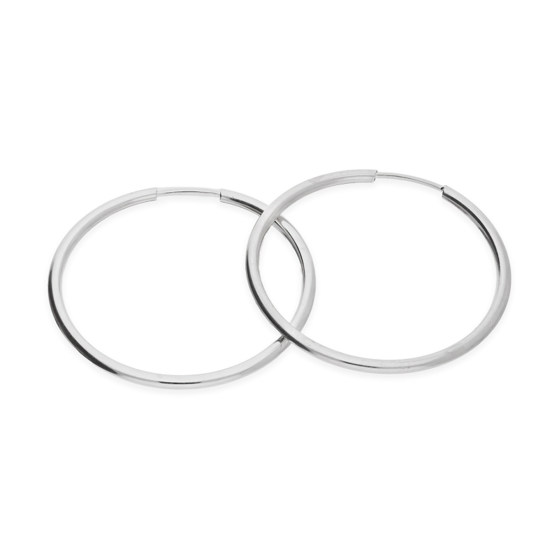 Kolczyki srebrne kółka szarniry 30mm M3 KSZ-30mm-1,5 ROD próba 925