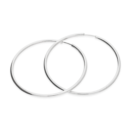 Kolczyki srebrne kółka szarniry 40mm M3 KSZ-40mm-1,5 ROD próba 925