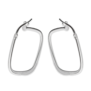 Kolczyki srebrne kwadrat z płaskim dołem/ang.zap M3-052-1 ROD próba 925