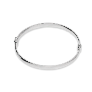 Bransoleta srebrna bangla gładka okrągła M3-268 ROD próba 925