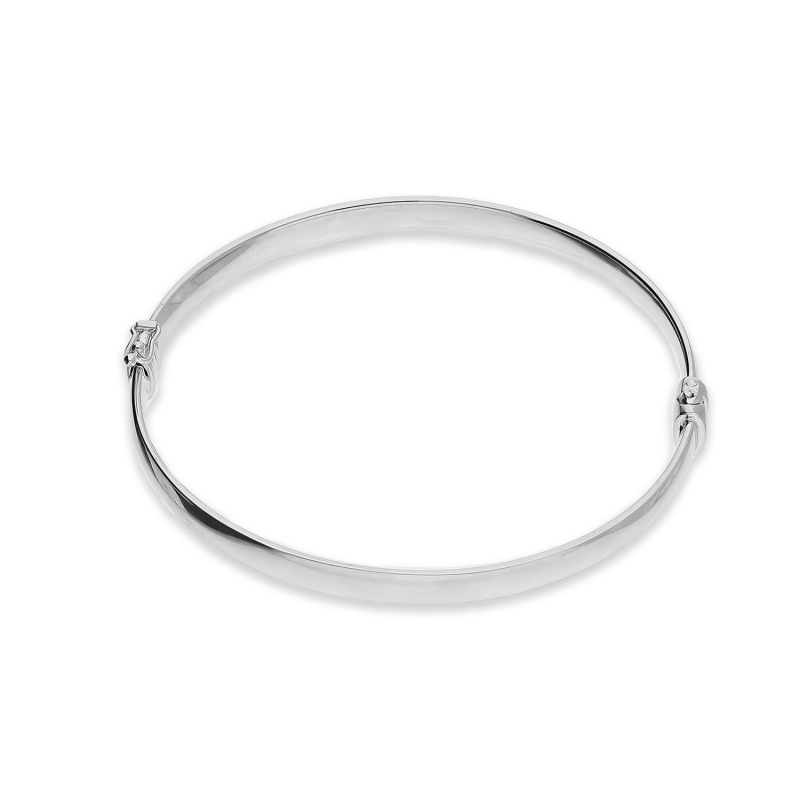 Bransoleta srebrna bangla gładka okrągła M3-268 ROD próba 925