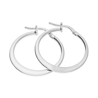 Kolczyki srebrne koło ramka z płaskim dołem/ang.zap M3-272 ROD próba 925