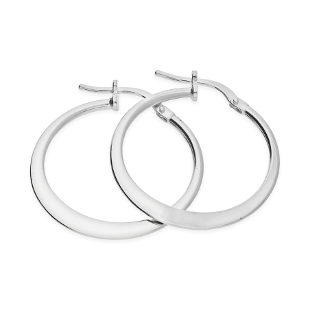 Kolczyki srebrne koło ramka z płaskim dołem/ang.zap M3-272 ROD próba 925