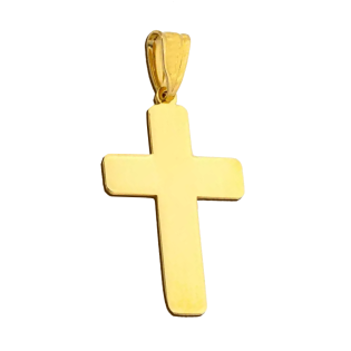 Złoty Krzyżyk z Grawerem pr. 375 - JubilerSezam.pl