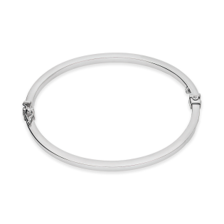 Bransoleta srebrna bangla kwadratowa gładka M3-289 ROD próba 925