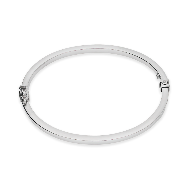 Bransoleta srebrna bangla kwadratowa gładka M3-289 ROD próba 925