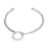Bransoleta srebrna koło ramka i infinity/anker x2 NI BRN37717 ROD próba 925
