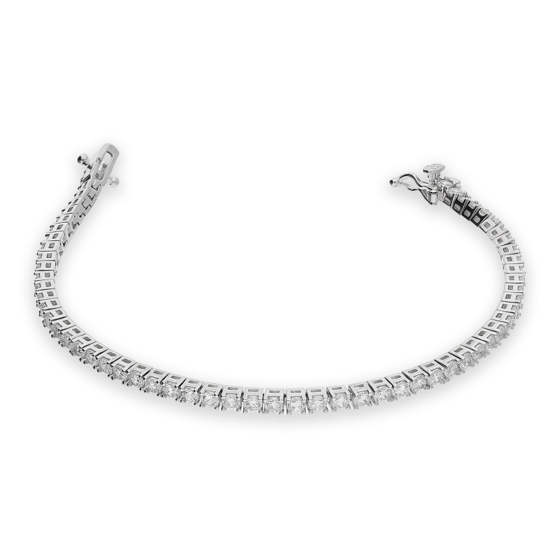 Bransoletka z cyrkoniami z oprawą tennis srebro 925