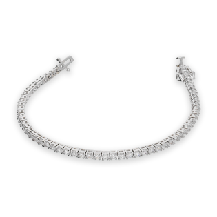 Bransoletka z cyrkoniami w oprawie tennis srebro 925