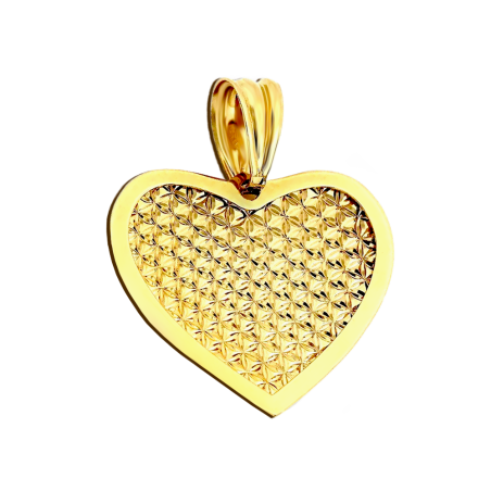 Serduszko złote z grawerowanymi gwiazdkami CI 7635 próba 585