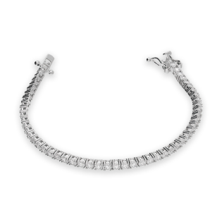 Bransoletka srebrna cyrkonie tennis próba 925