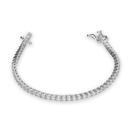 Bransoletka srebrna cyrkonie tennis próba 925