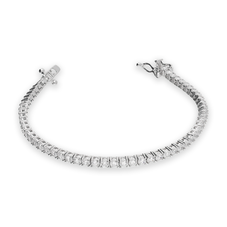 Bransoletka srebrna cyrkonie tennis próba 925
