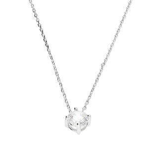 Naszyjnik srebrny z białą cyrkonią 5 mm/anker NI CY5MM4Ł-ANK+R ROD próba 925