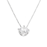 Naszyjnik srebrny biała cyrkonia w czterech łapkach/anker NI CY8MM4Ł-ANK+R ROD próba 925