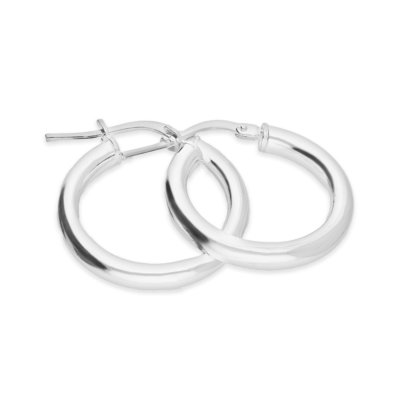 Srebrne kolczyki kółka 15mm pr. 925 - JubilerSezam.pl