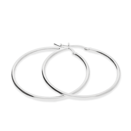 Kolczyki srebrne kółka rurka 40mm/ang.zap NI KDM-40mm-2,00 ANG ROD próba 925