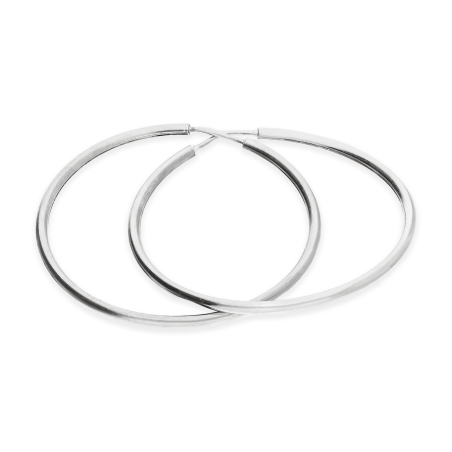 Kolczyki srebrne kółka szarniry 33mm NI KSZ-33mm-1,7 ROD próba 925