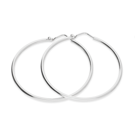 Kolczyki srebrne kółka szarniry 45mm NI KSZ-45mm-2,00 ROD próba 925