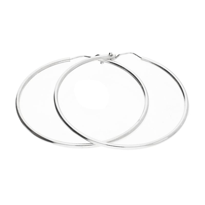 Kolczyki srebrne kółka szarniry 50mm NI KSZ-50mm-2,00 ROD próba 925