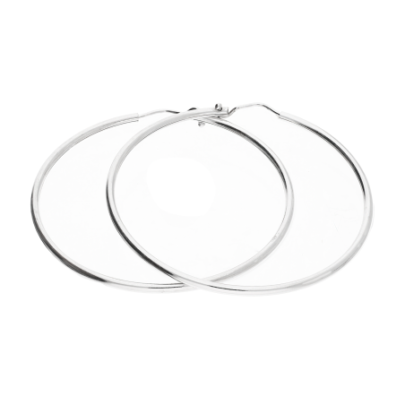 Kolczyki srebrne kółka szarniry 50mm NI KSZ-50mm-2,00 ROD próba 925