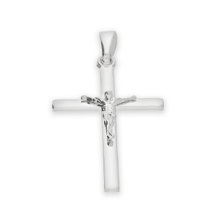 Krzyżyk srebrny z wizerunkiem Pana Jezusa NI XCI02300 ROD próba 925