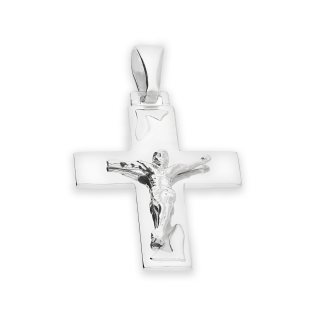 Krzyżyk srebrny z wizerunkiem Pana Jezusa NI XCI02638 ROD próba 925