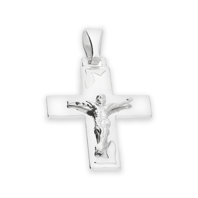 Krzyżyk srebrny z wizerunkiem Pana Jezusa NI XCI02638 ROD próba 925