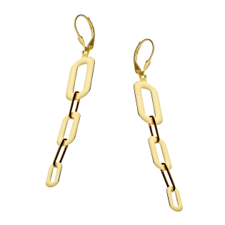 Kolczyki pozłacane obłe prostokąty x3/big.zam. JZ 10248110 próba 925