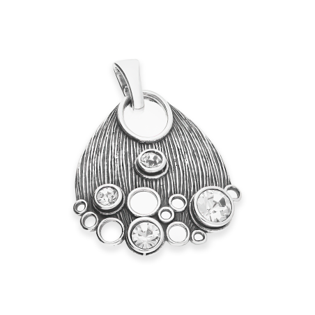 Zawieszka srebrna ażurowa galaktyka z cyrkoniami SZ SG-100-Z-S próba 925