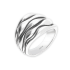 Pierścionek srebrny pięć gładkich fal SZ336 próba 925