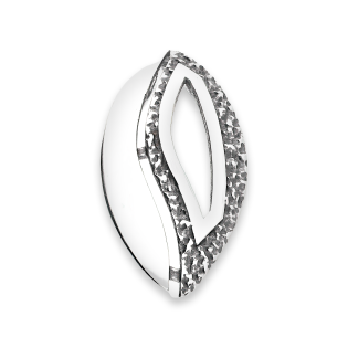 Zawieszka srebrna fala z młotkowaniem SZ339 próba 925