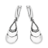 Kolczyki srebrne półksiężyce i młotkowana kropla/ang.zap. SZ340 próba 925
