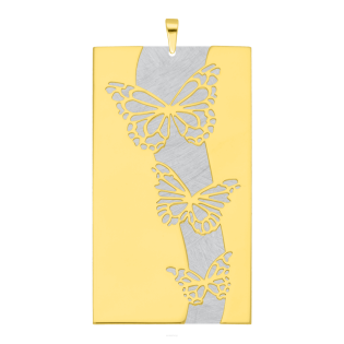 Zawieszka pozłacana blaszka z motylami JZ 10299614 próba 925