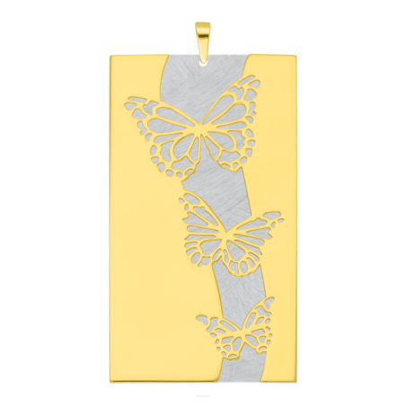 Zawieszka pozłacana blaszka z motylami JZ 10299614 próba 925