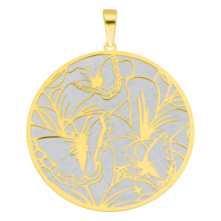 Zawieszka pozłacana ażurowe koło JZ 10301614 próba 925