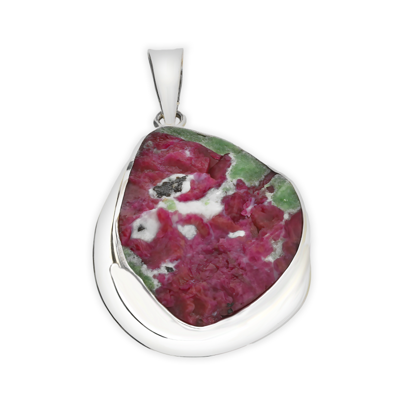 Zawieszka srebrna rubin-zoisyt Tanzania GX-rub-16 próba 925