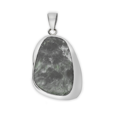 Zawieszka srebrna serafinit Syberia grey GX-seraf-34 próba 925