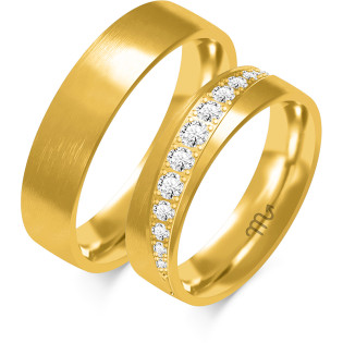 Obrączki ślubne z diamentami ZO O-262 próba 585