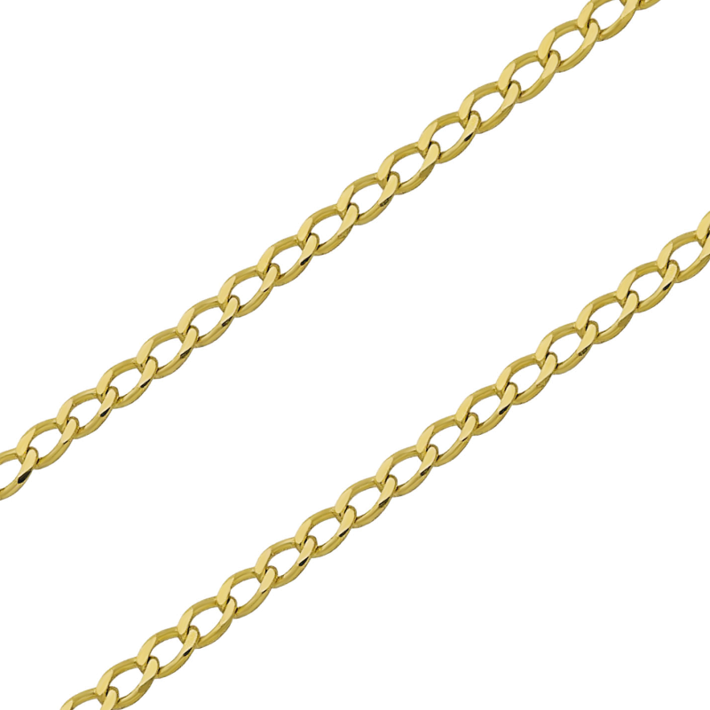 Złoty łańcuszek pancerka pr. 585 - JubilerSezam.pl