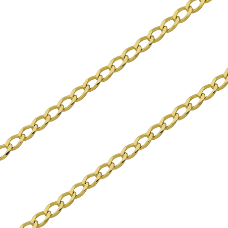 Złoty łańcuszek pancerka pr. 585 - JubilerSezam.pl