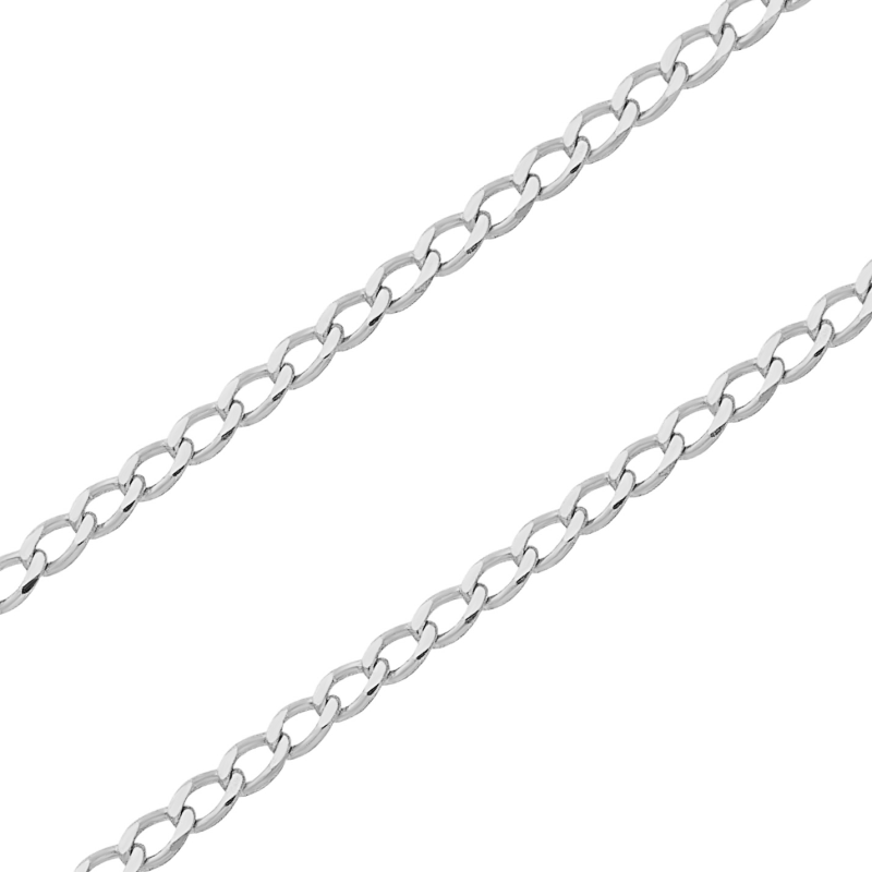 Łańcuszek z Białego Złota Pancerka pr. 585 - JubilerSezam.pl