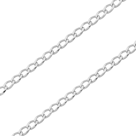 Łańcuszek z Białego Złota Pancerka pr. 585 - JubilerSezam.pl