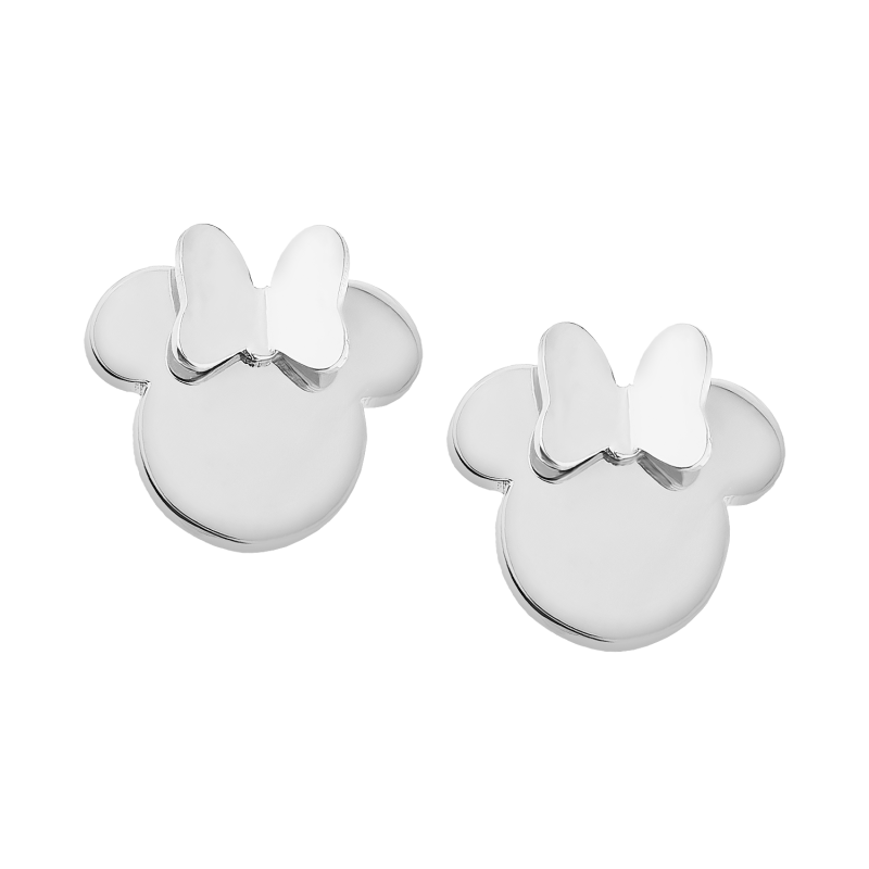 Kolczyki Myszka Minnie Disney - Srebrne Kolczyki dla Dziewczynki - JubilerSezam.pl