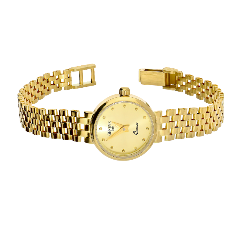 Zegarek złoty damski z okrągłą tarczą MI G398323 próba 585