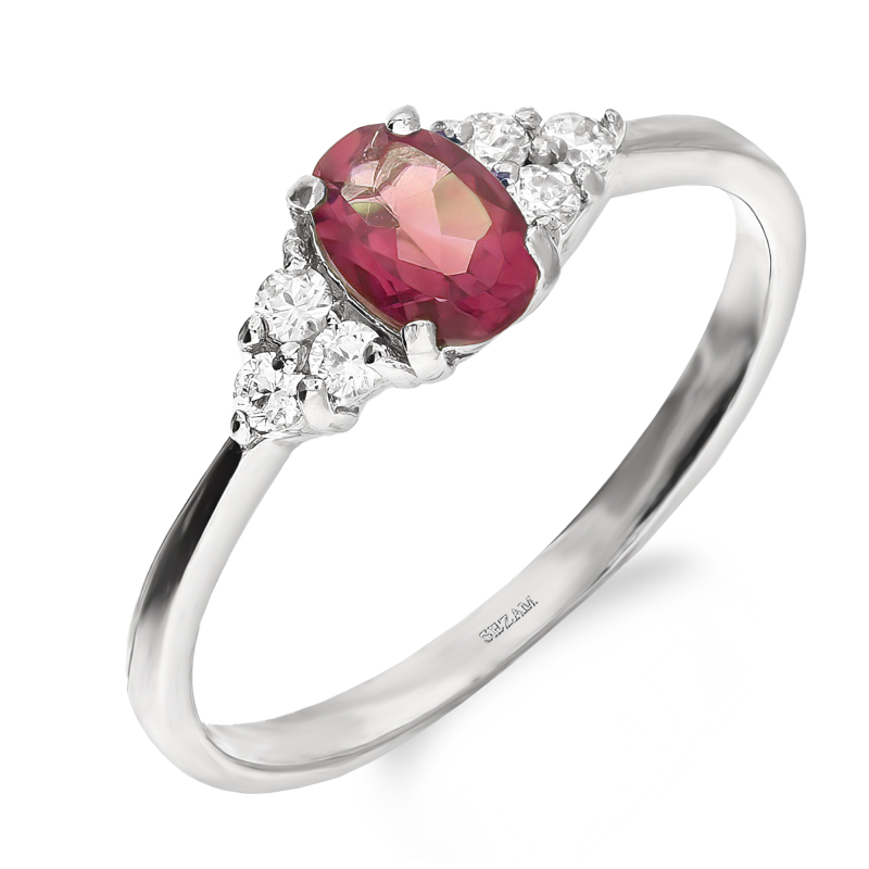 Pierścionek srebrny z rubinem Mozambik AT NA1917-R-RUB-WP próba 925