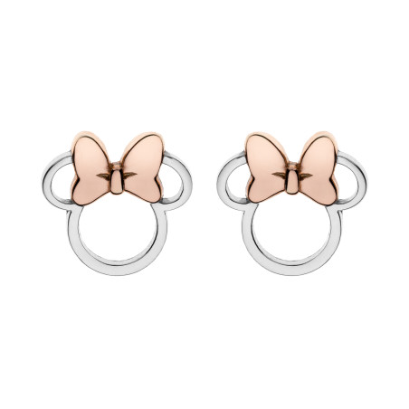 Srebrne Kolczyki Myszka Minnie dla Dzieci pr. 925 - JubilerSezam.pl