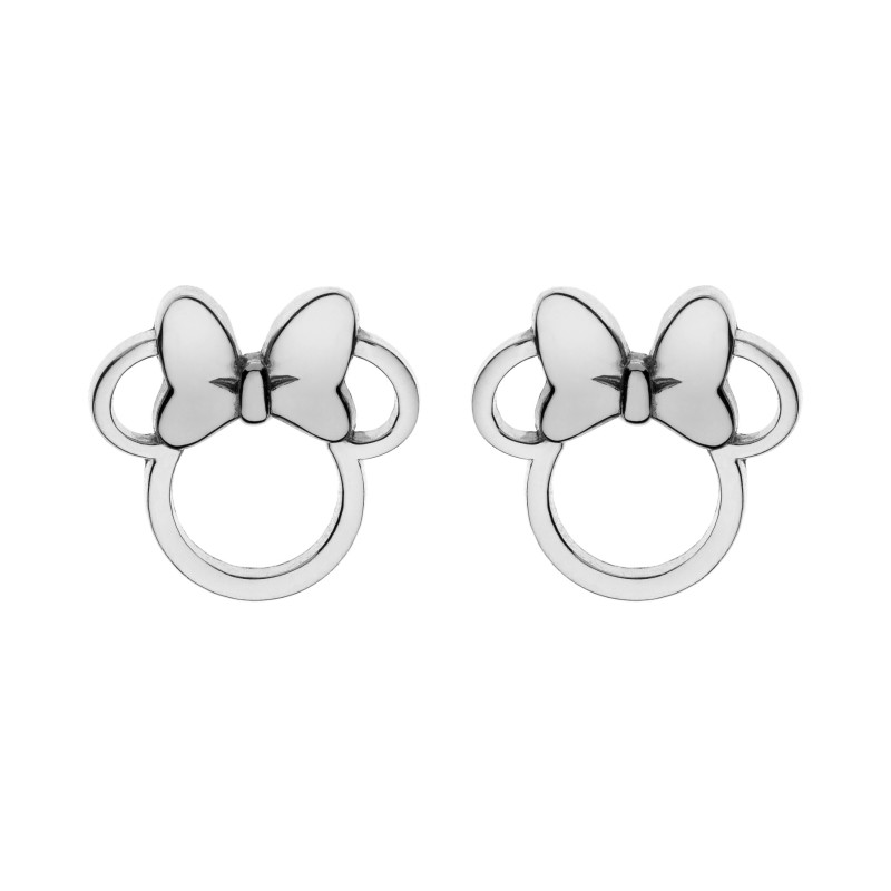 Kolczyki dla dziewczynki Myszka Minnie z kokardką/sztyft DK E600181L-B.CJ