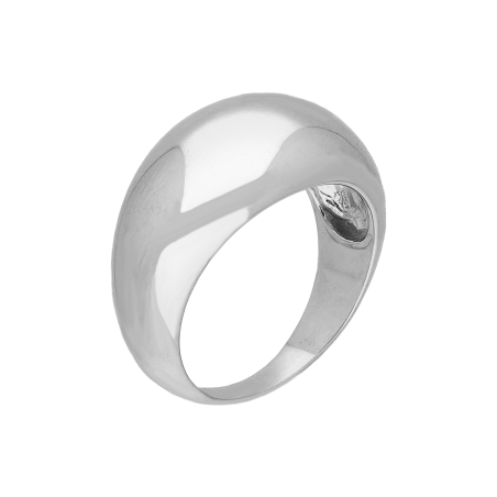 Pierścionek srebrny gładka kopułka HS2040 próba 925