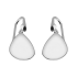 Kolczyki srebrne kropla blaszka/bigiel PW714 ROD próba 925
